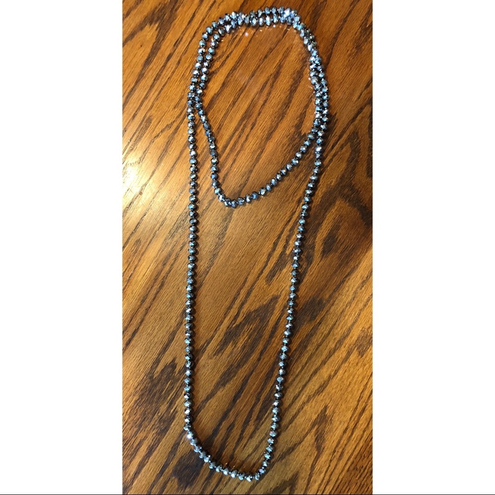 mirror bead necklace